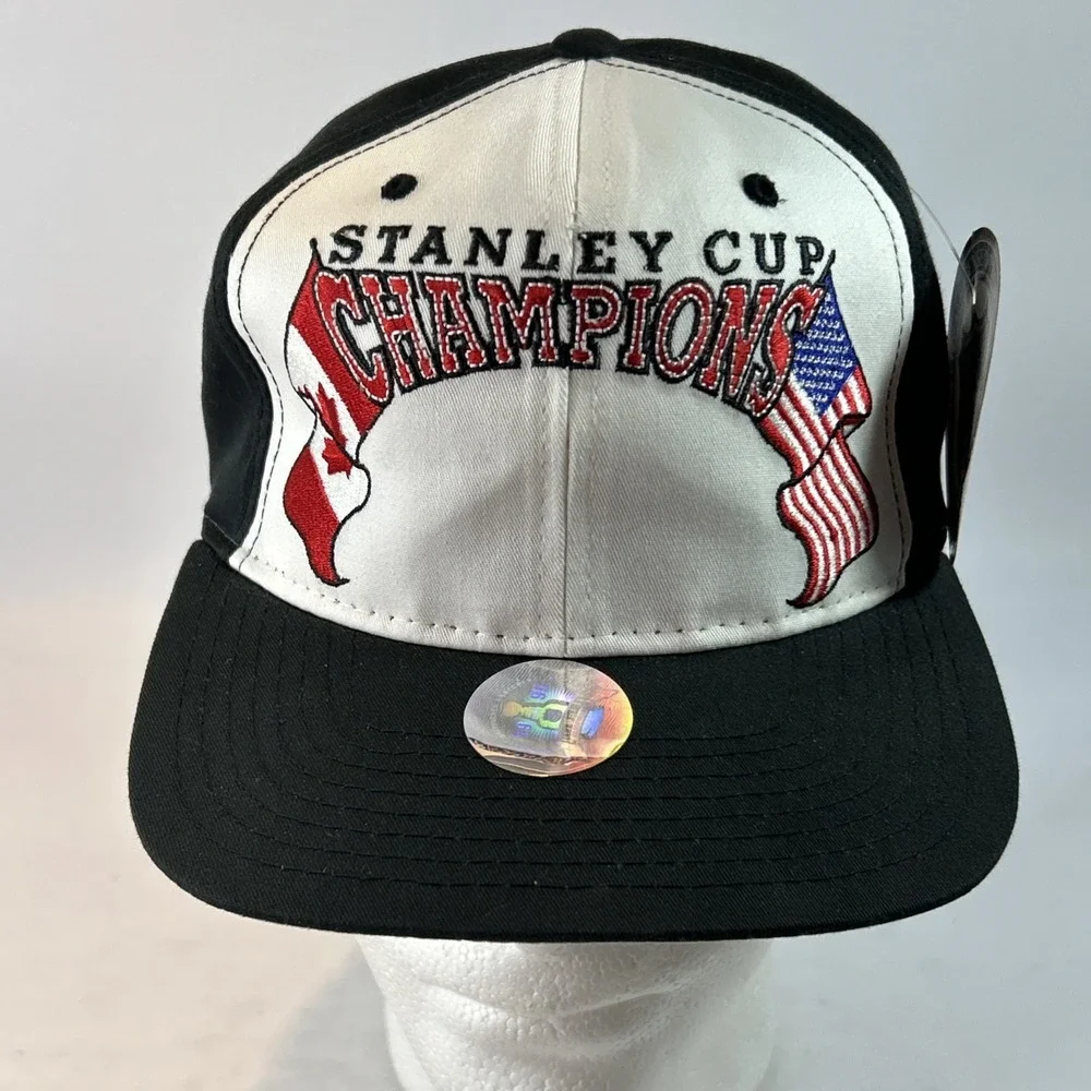 NWT Vintage Stanley Cup Hat Cap Snap Back Starter Blank No Team 1995 NOS New